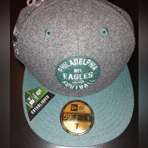 New Era 5950 Philadelphia Eagles Fitted Hat Size 7 NWT